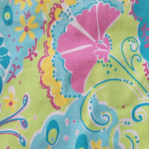 Lilly Pulitzer Cotton Stretch Peacock Capris - Picture 9 of 13